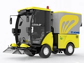 Большая подметальная машина с кабиной оператора XCMG SJDH700A на рабочем месте – китайская модель для эффективной очистки больших территорий 0